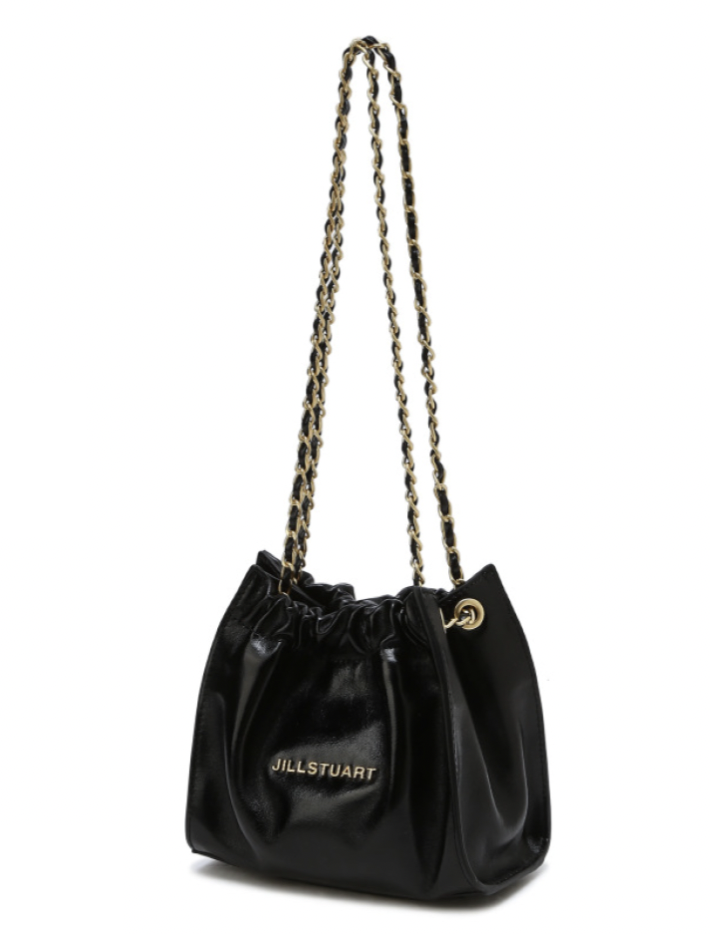 ショルダーバッグ・ポシェット JILLSTUART [Coco Chain] Mini Cross and Shoulder Bag BKS1091 韓國JillStuart Coco chain Black Gold Logo Chain Mini Shou