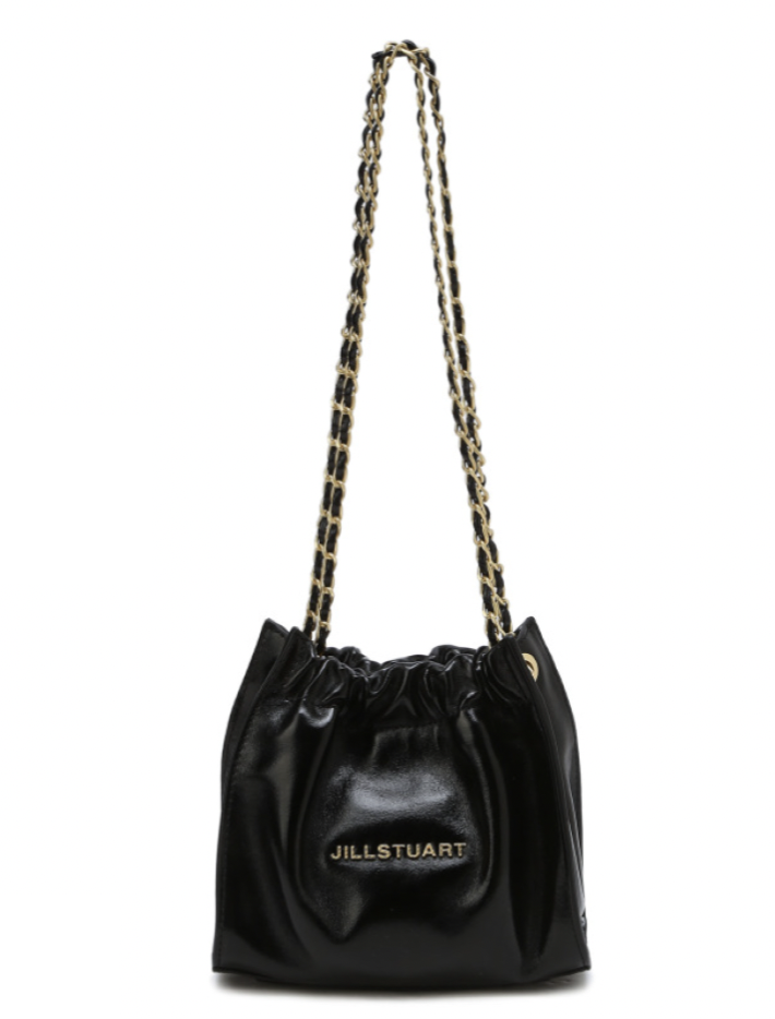 JILLSTUART★COCO ブラックミニチェーンクロスバッグ ☆関税込☆JILLSTUART☆COCO チェーン NYLON ショルダーバッグ M