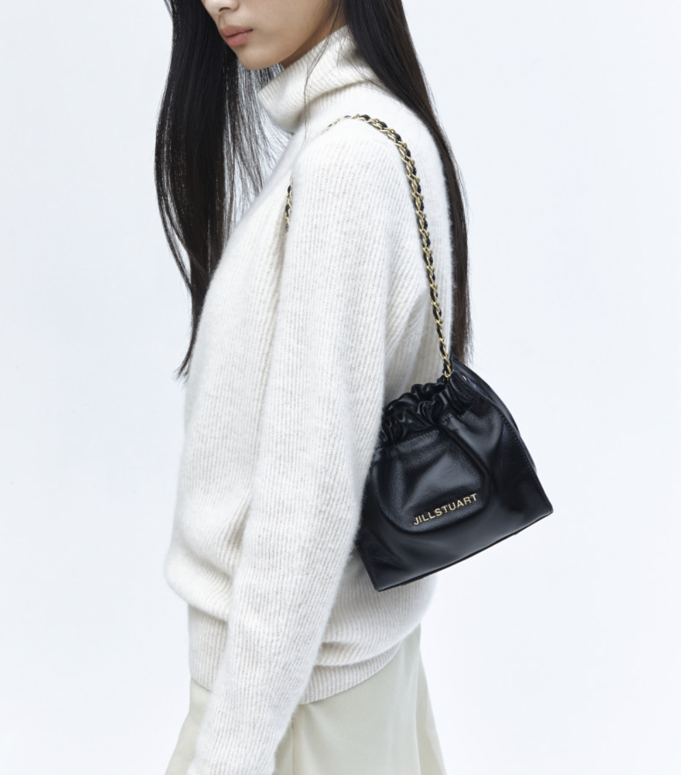 ショルダーバッグ・ポシェット JILLSTUART [Coco Chain] Mini Cross and Shoulder Bag BKS1091 韓國JillStuart Coco chain Black Gold Logo Chain Mini Shou