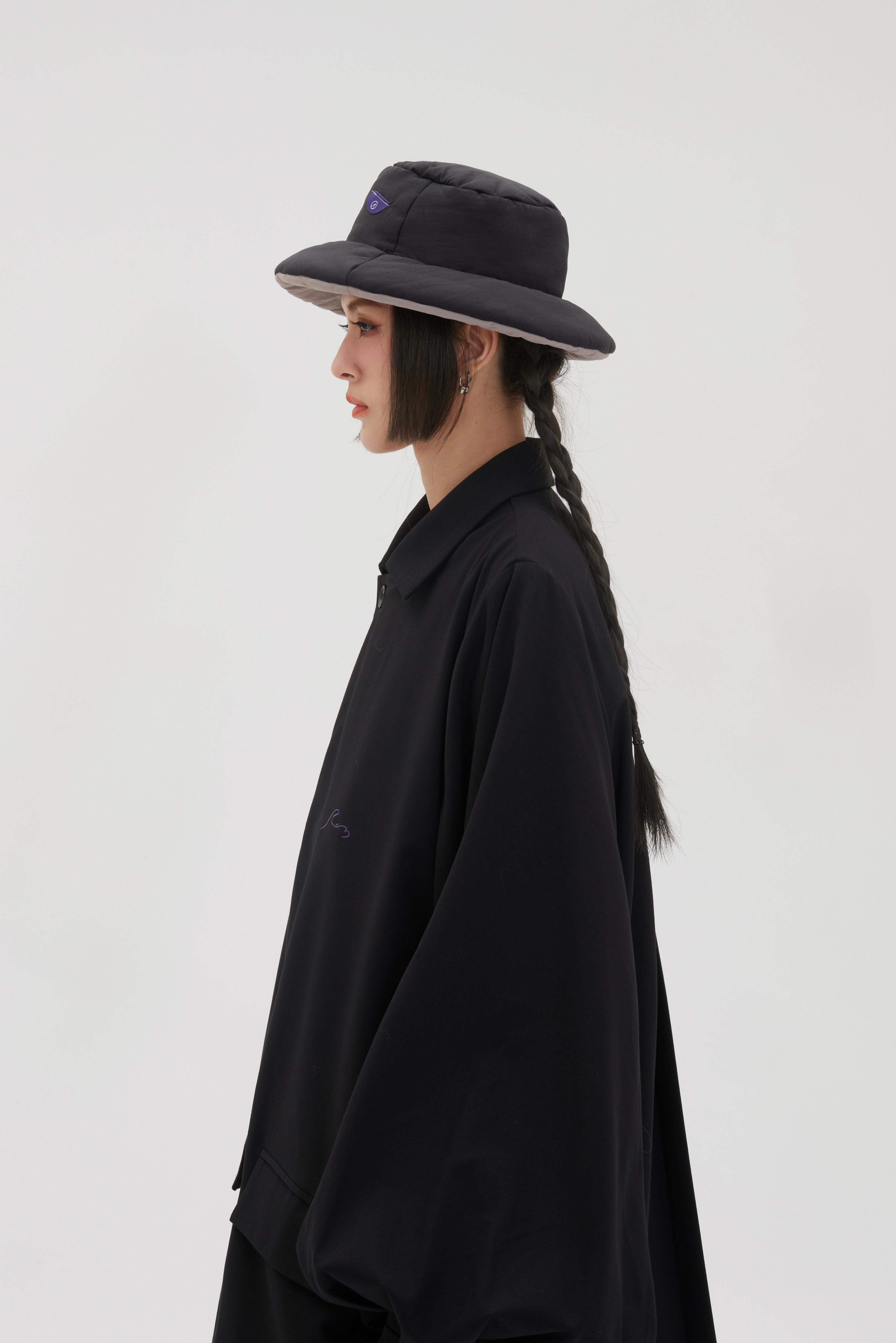 Padded Bucket Hat | Black+Oat