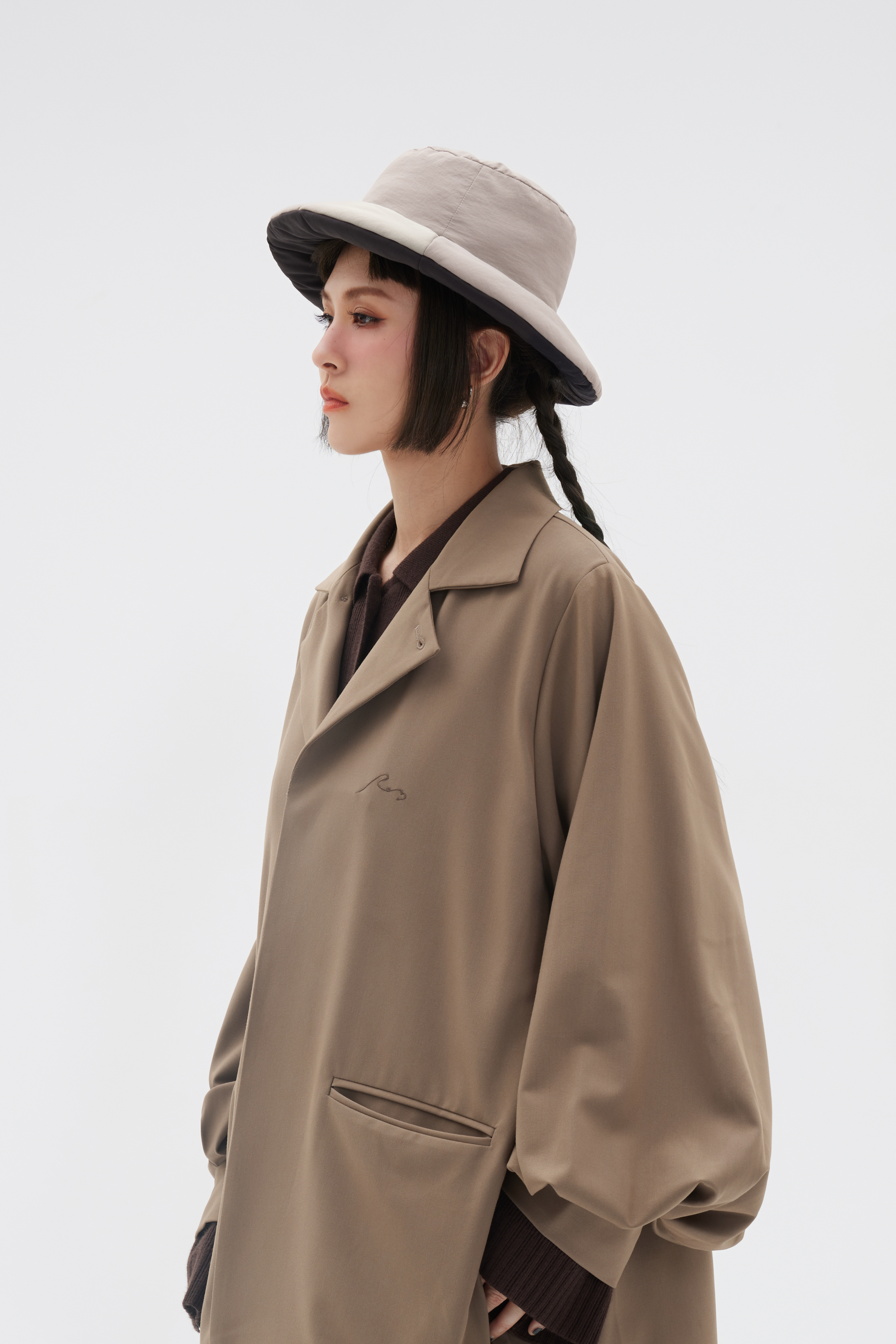 Padded Bucket Hat | Black+Oat