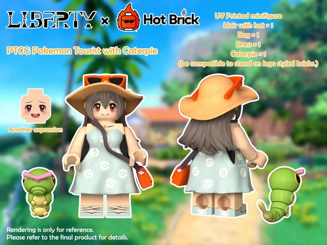 [HotBrick x Liberty][Preorder] Pokimon - Tourist with Caterpie [UVprinted]