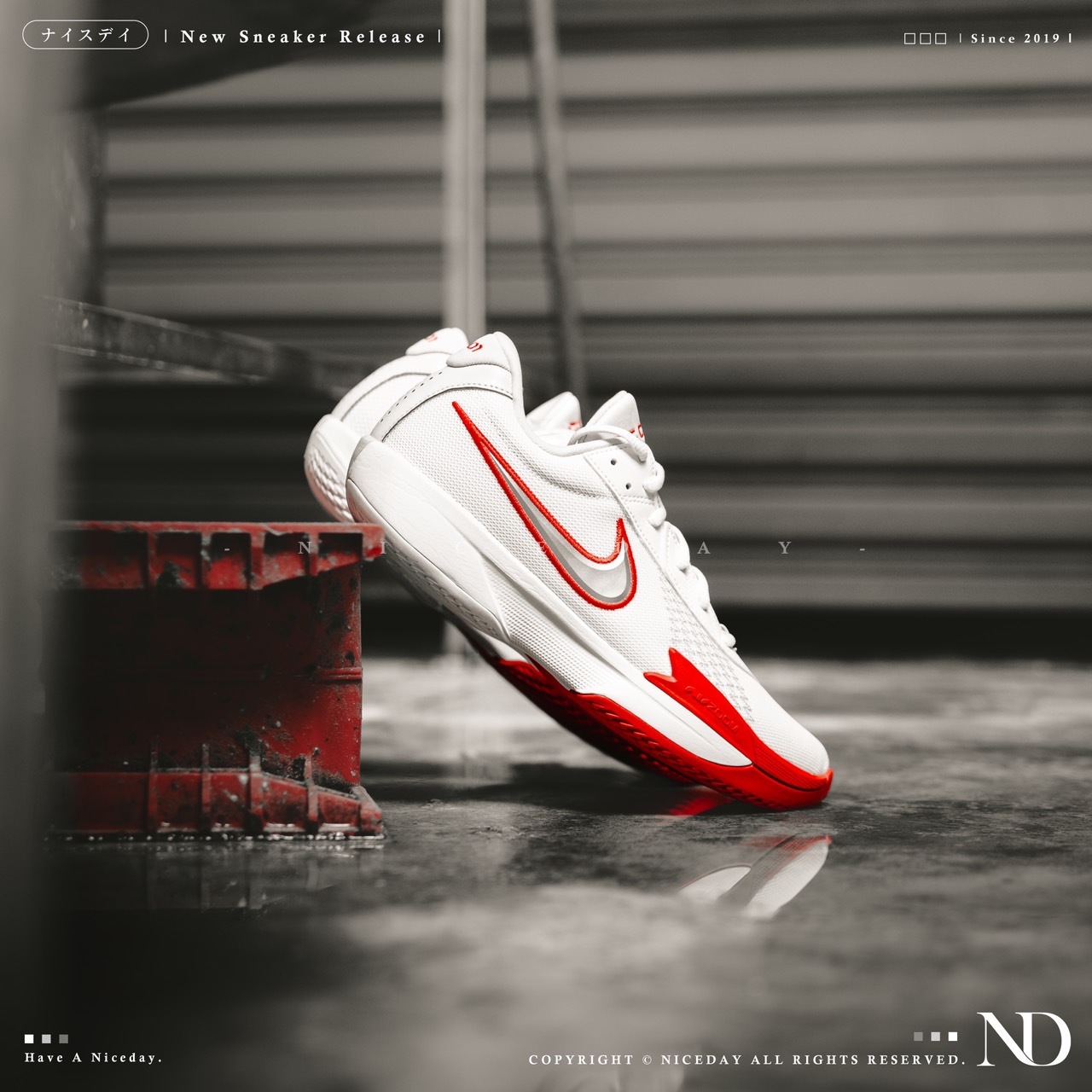 NICEDAY 現貨 Nike Air Zoom GT Cut ACademy 白紅 籃球鞋 男款 FB2598-101