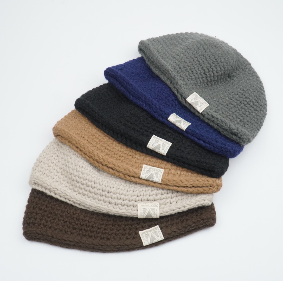 『Always_Good』自訂款 粗針織 兩種戴法 毛線帽 短毛帽
