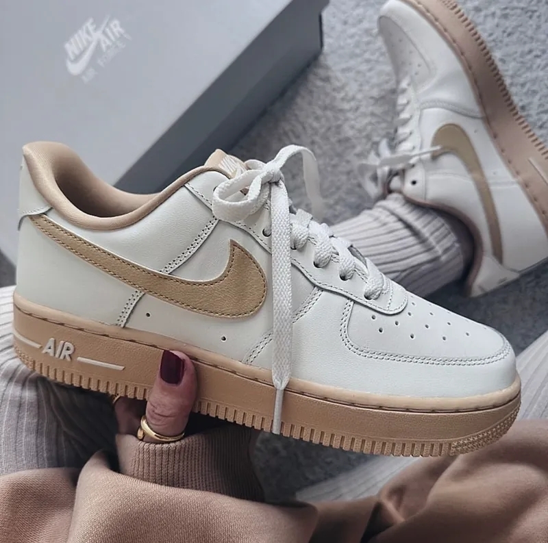 Nike Air Force 1 日本限定 布丁牛奶 奶茶色 AF1皮革 FZ3597-133