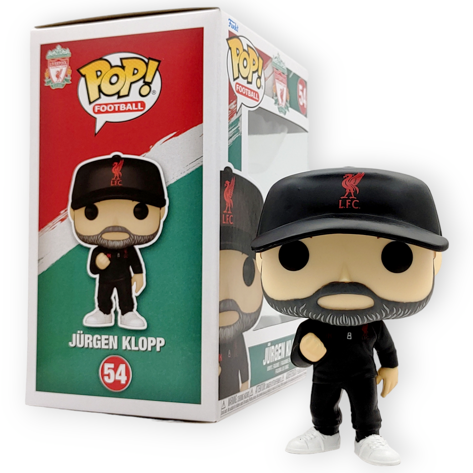 利物浦FUNKO POP!!領隊無眼鏡高普KLOPP公仔 No.54