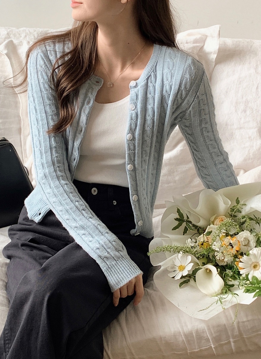 【優惠現貨】韓國麻花紋冷外套（8色）