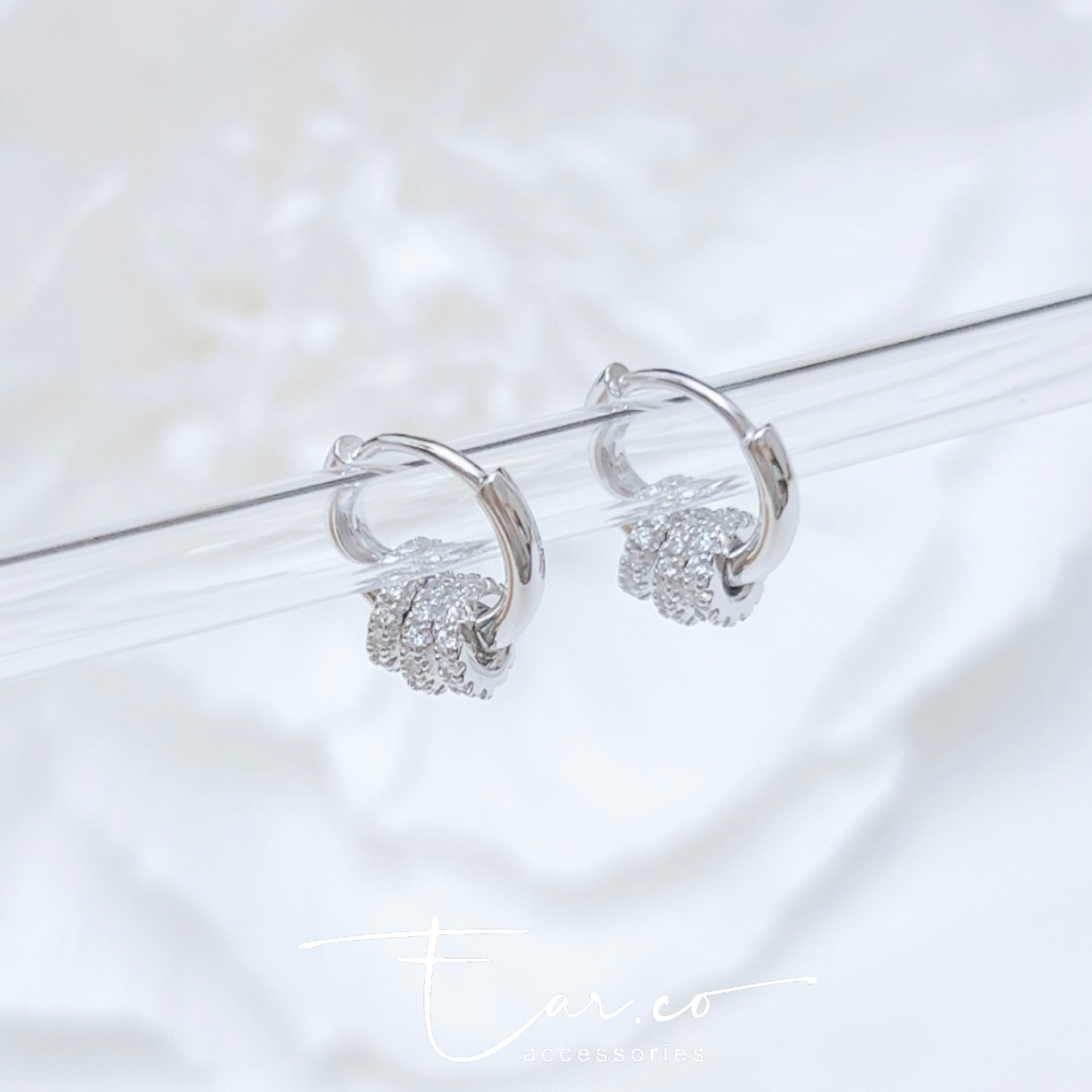 Triple Rings純銀小耳圈 [睡覺不用脫! ] #A956