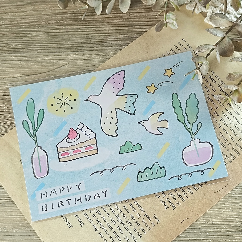 繭花．祝福卡/生日卡