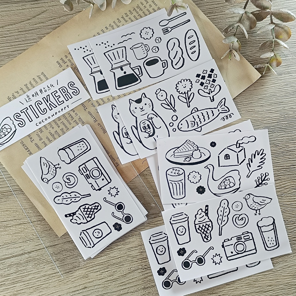 繭花．隨意透明貼紙