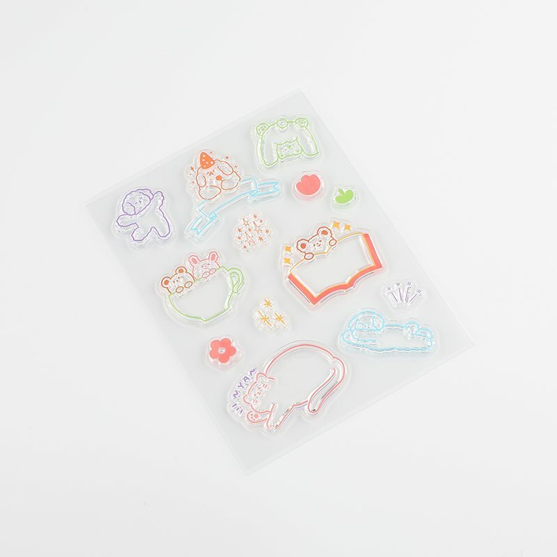 絨毛動物  +Clear Stamp 透明印章組 ｜日本BGM