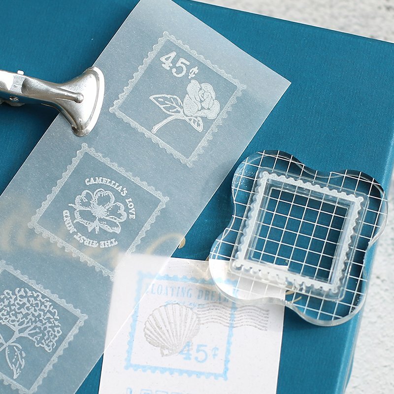 復古郵票  +Clear Stamp 透明印章組 ｜日本BGM