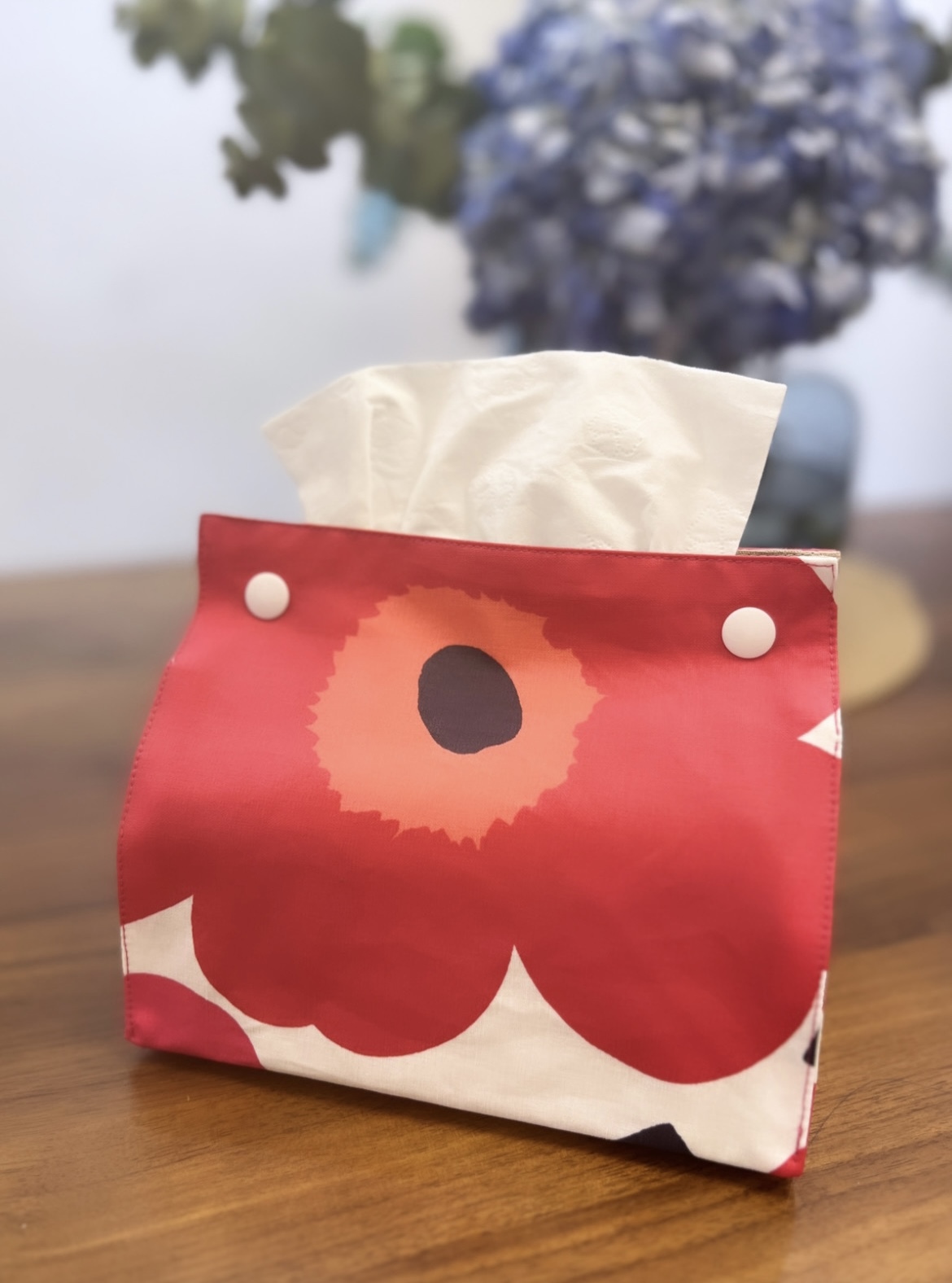 Tissue Box Cover| white red (waterproof)