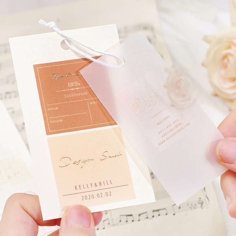 棉花_eau de parfum淡香水 45枚 箔押 和紙貼紙包｜日本 BGM