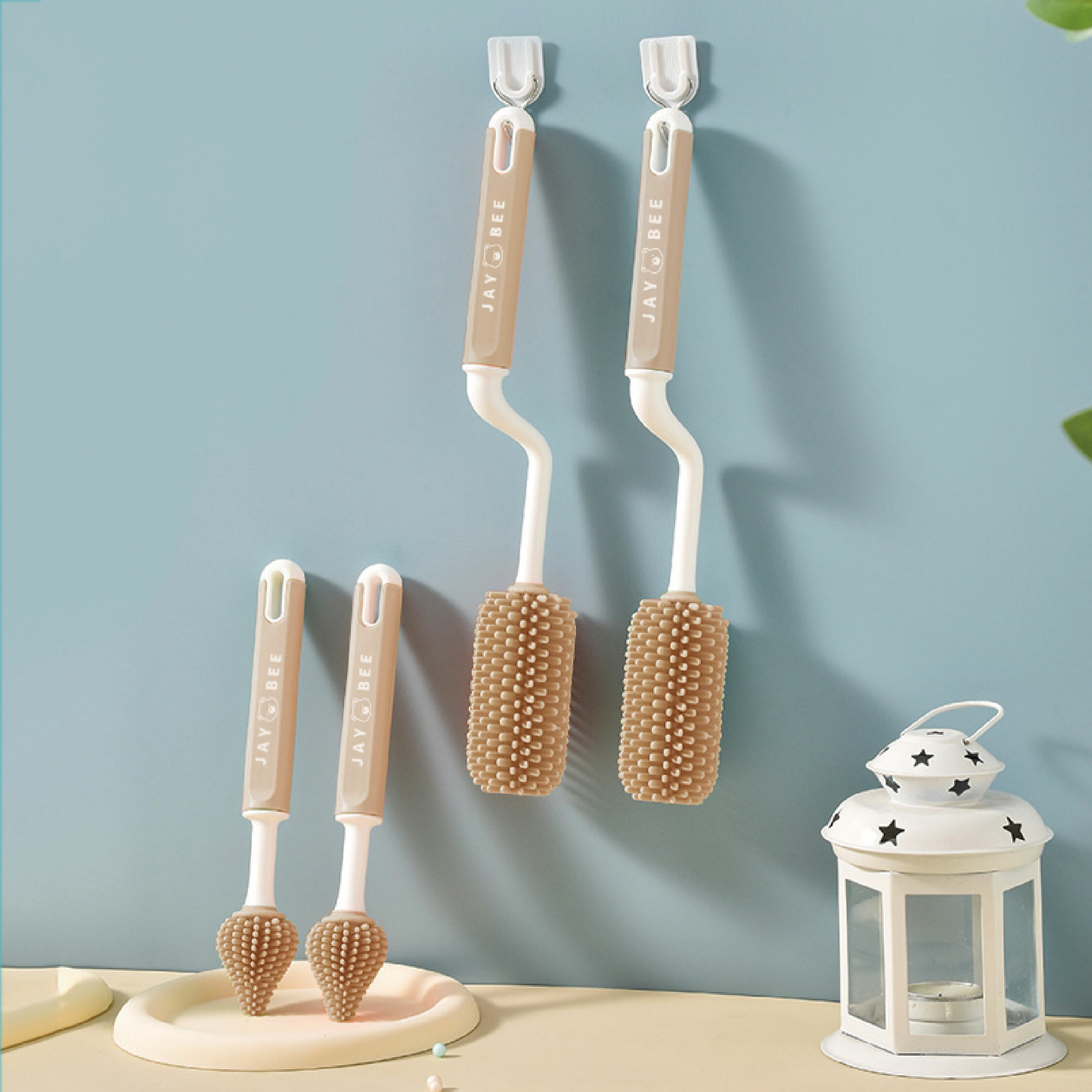 【JB957】矽膠奶瓶刷兩件套組