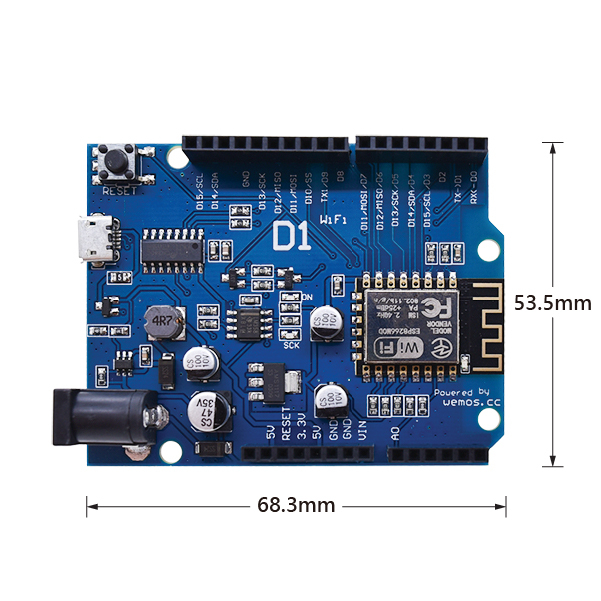 WeMos D1 Arduino UNO R3 WiFi 開發板 Type-C/Micro USB