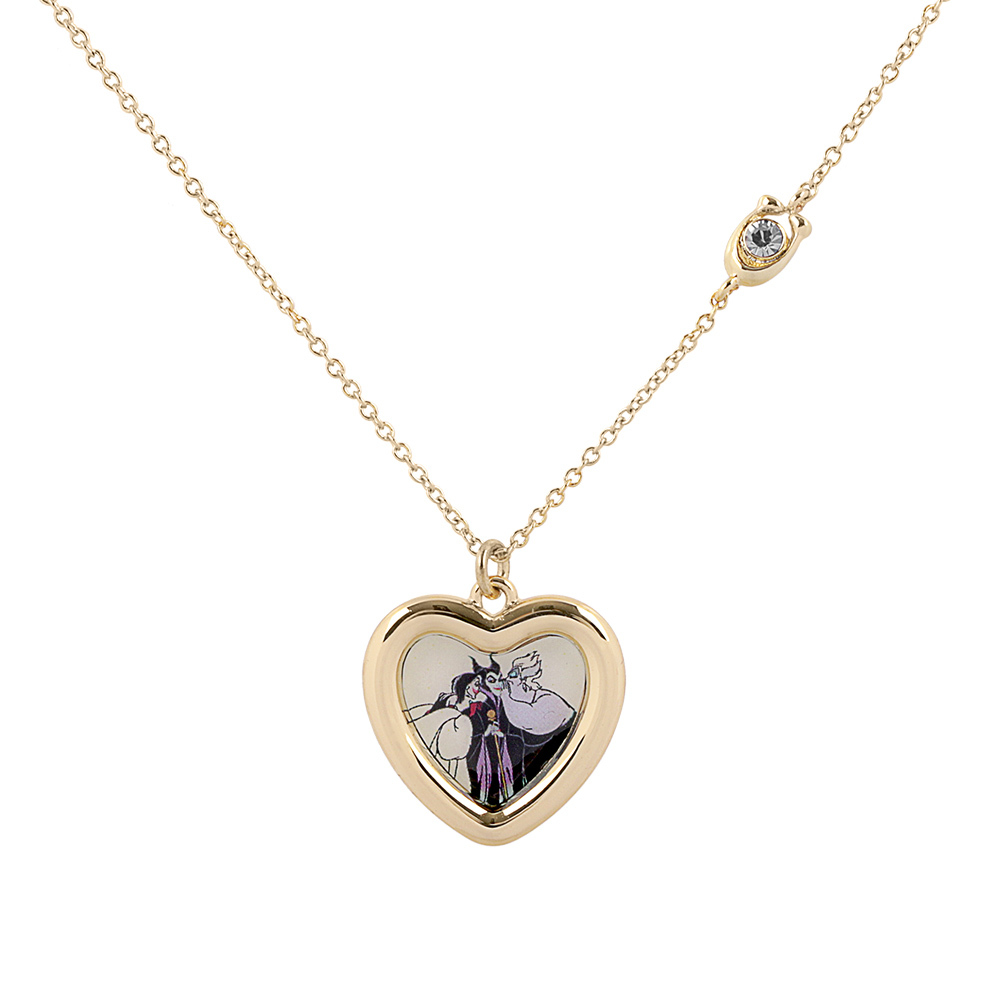 【COACH】Disney x Coach 反派圖案愛心綴飾項鍊(金色) CD814 GDRD