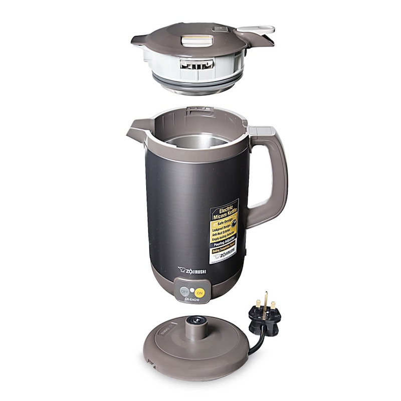 象印1.0L 220V手提式電水煲-金屬色【香港行貨 一年保用】  -CK-EAQ10-TA