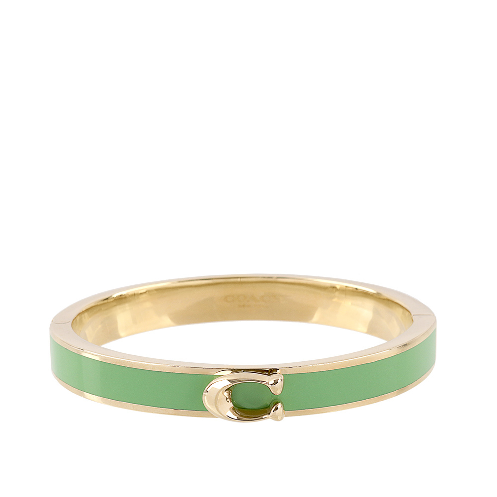 【COACH】C Logo 釦式不可調手環