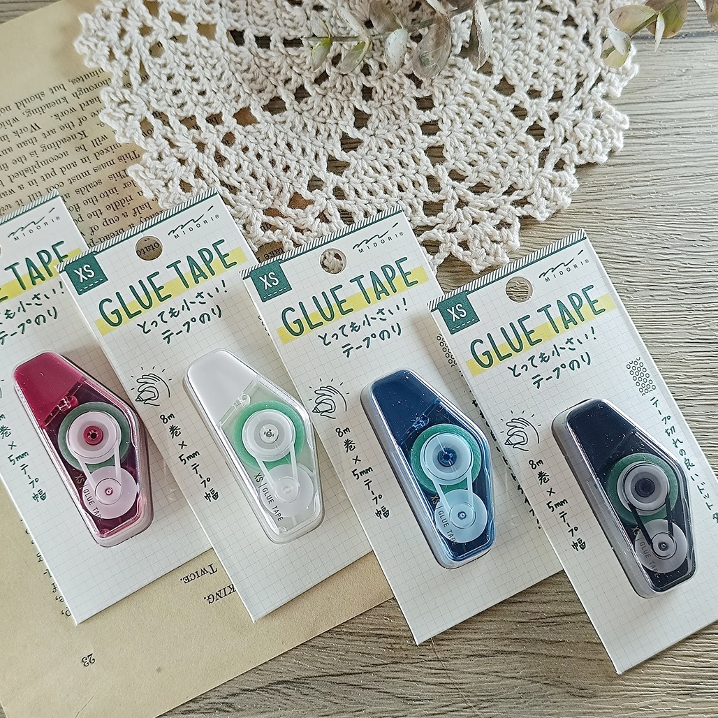 日本MIDORI ．XS迷你系列 黏貼膠帶 豆豆貼 共四色