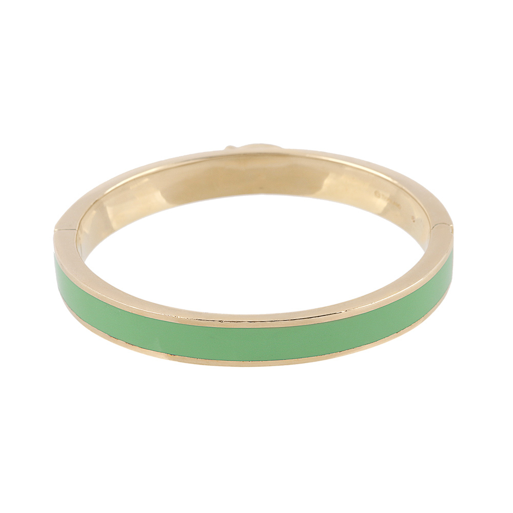 【COACH】C Logo 釦式不可調手環(金色/開心果綠) 67480 VUH