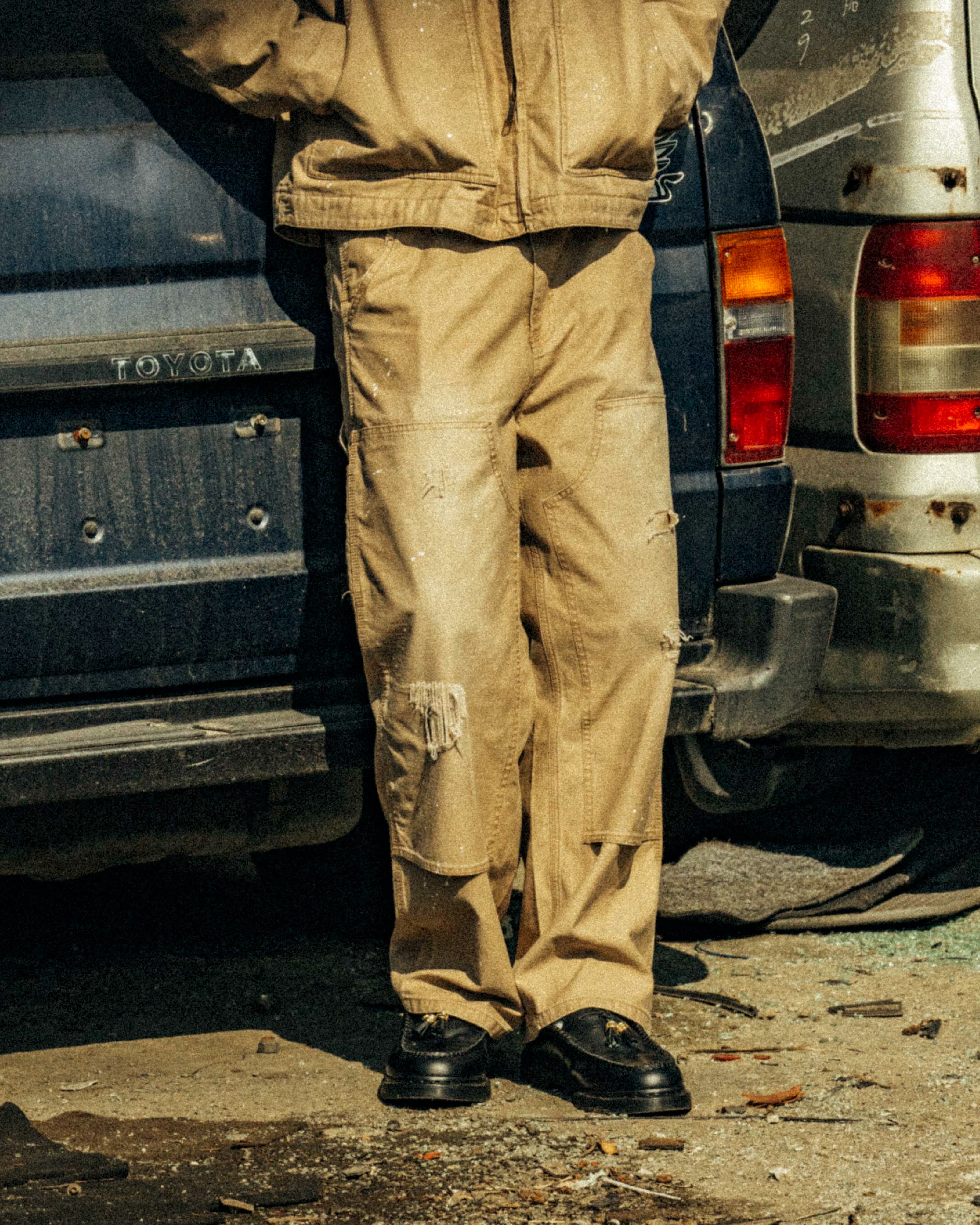 ORDINARY 潑漆做舊工作褲 2色