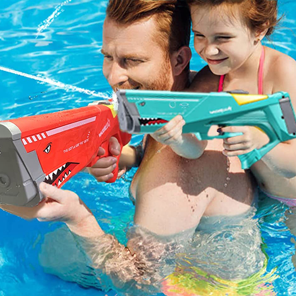 WATER GUN 鯊魚造型電動連發水槍