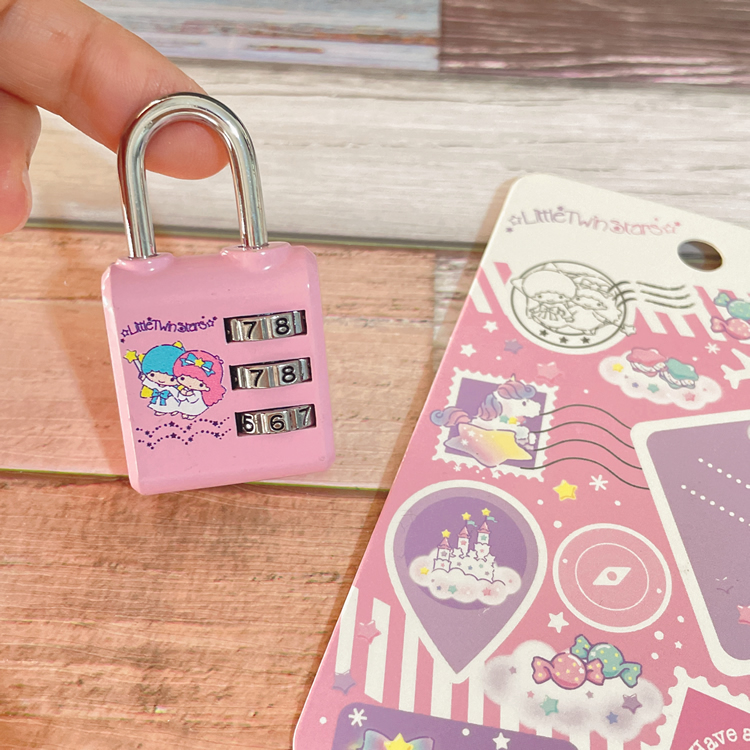 23254-TS Sanrio 旅行密碼鎖 #SJ23-230641-00 Little Twin Stars