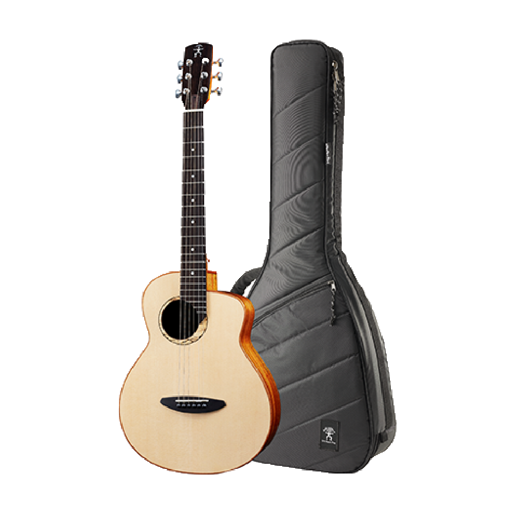 aNueNue aNueNue / 100原創系列 全單旅行木吉他/全單木吉他(西加雲杉木)(原聲款/插電款)(M100/L100/M100E/L100E) 彩虹人官方認證 — 三峽吉他 / Bass