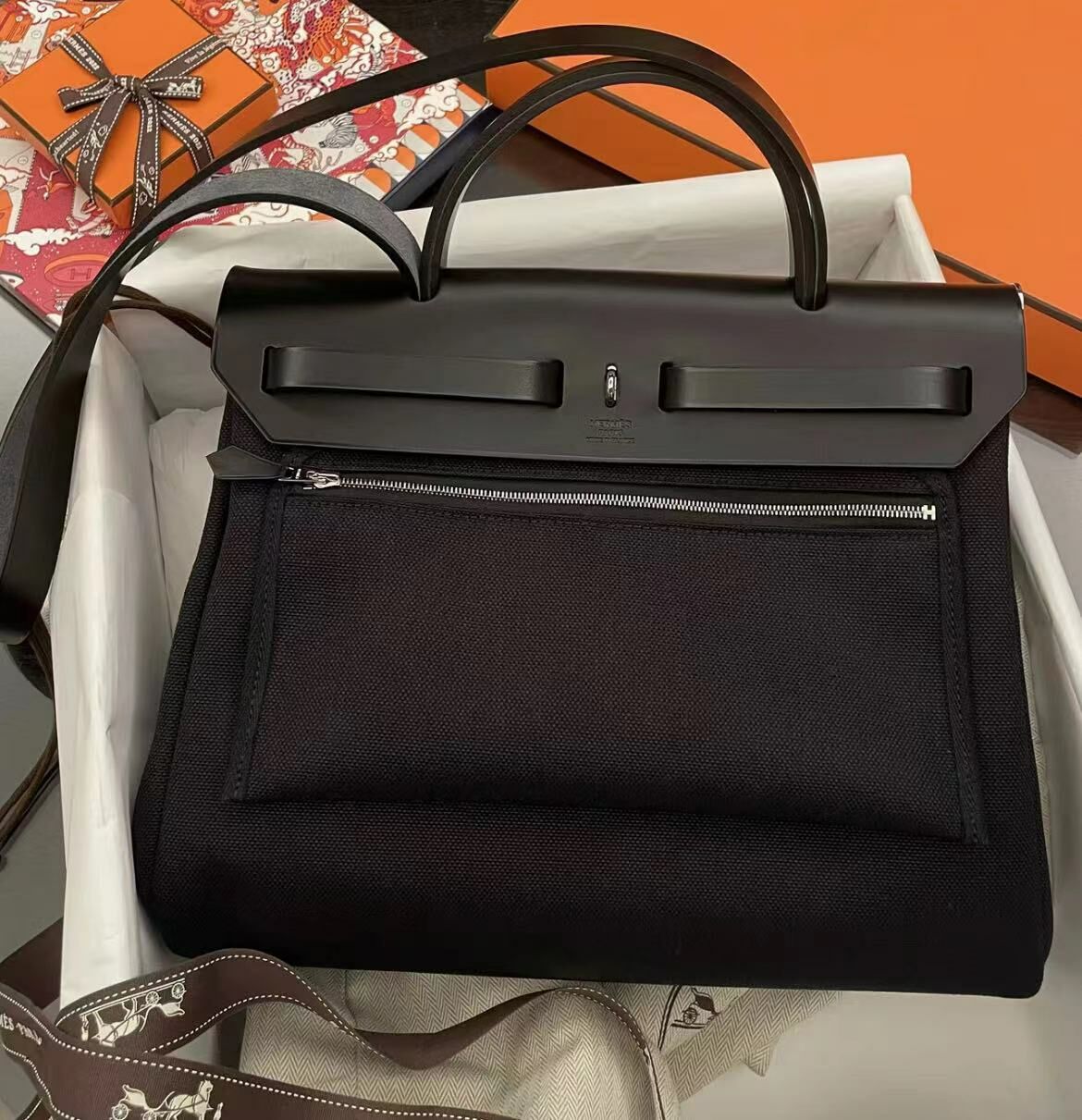 Hermes herbag 銀扣 -M