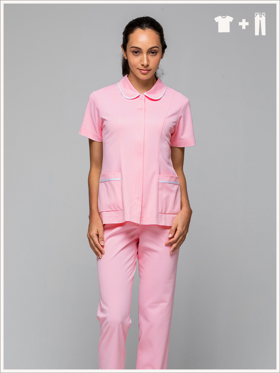 【整套販售】A246-A0 女護理套裝-A科技布-寶寶粉