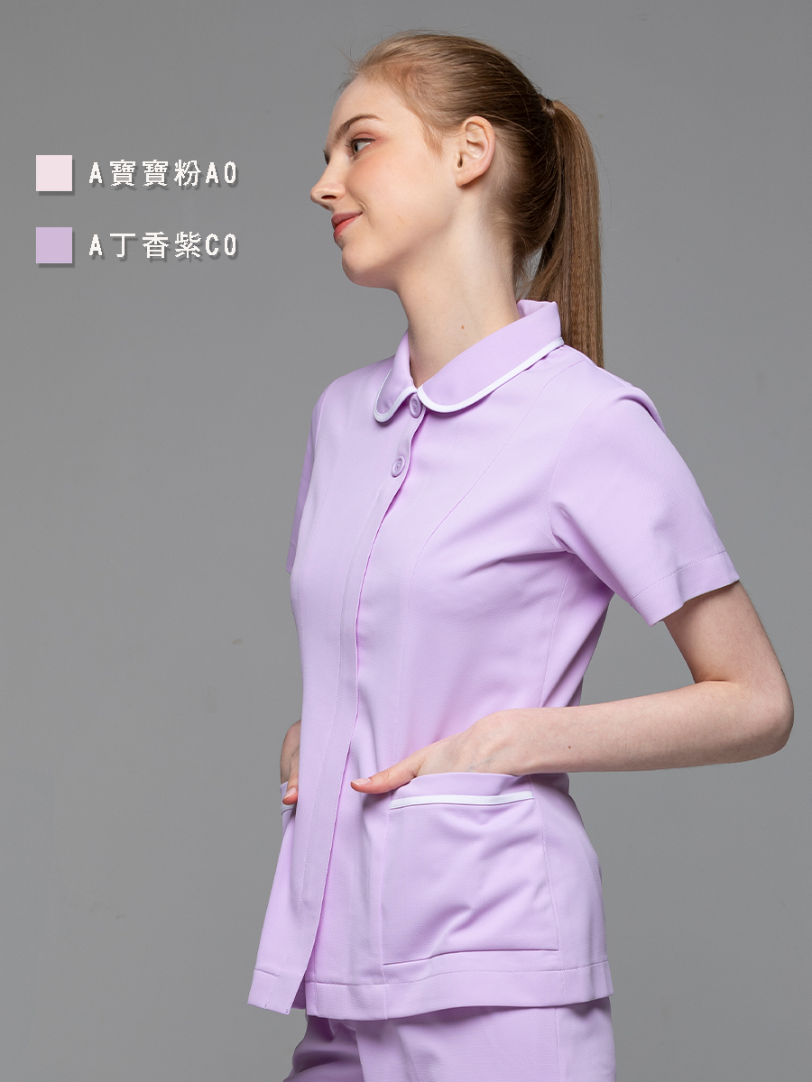 【整套販售】A246-C0 女護理套裝-A科技布-丁香紫