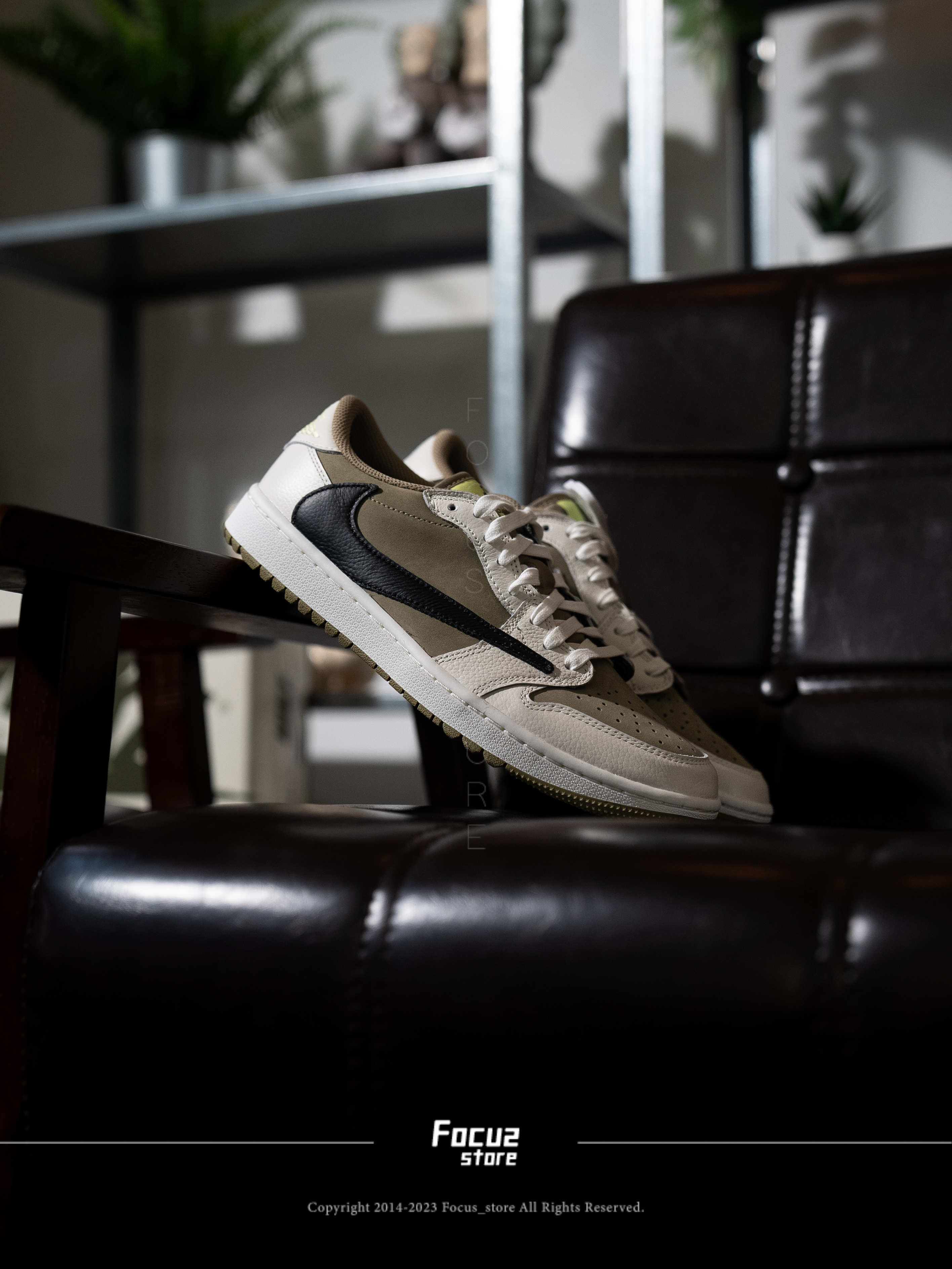 【Focus Store】預購 Travis Scott x Nike Air Jordan 1 Low Golf "Neutral Olive" 橄欖綠 高爾夫 倒鉤 FZ3124-200