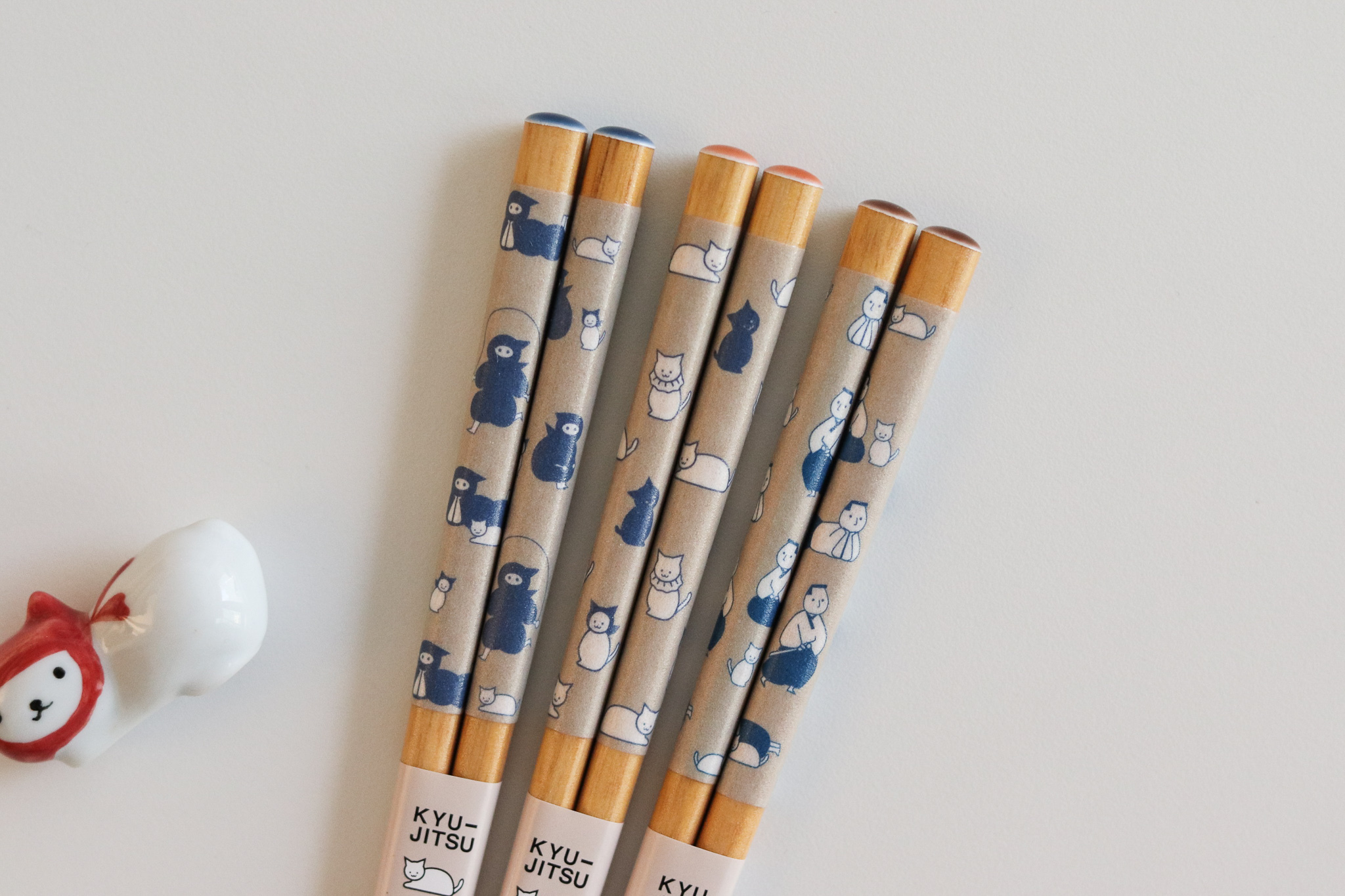 KYU-JITSU 貓咪印花 木筷