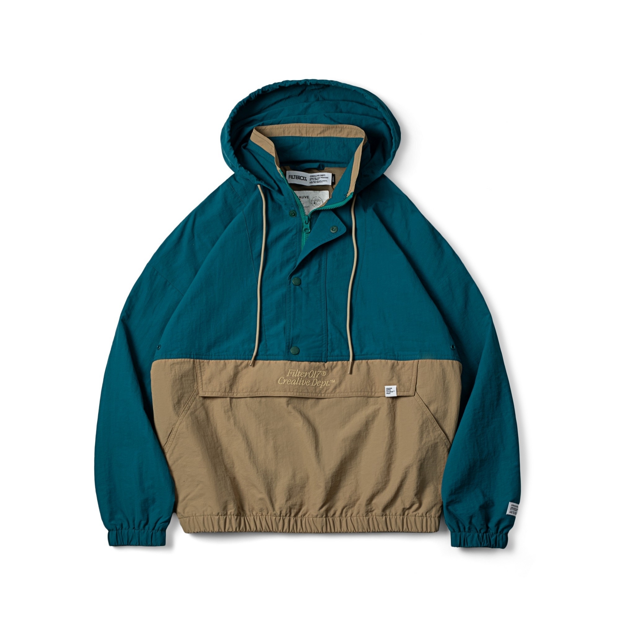 Filter017 尼龍防潑復古運動連帽罩衫