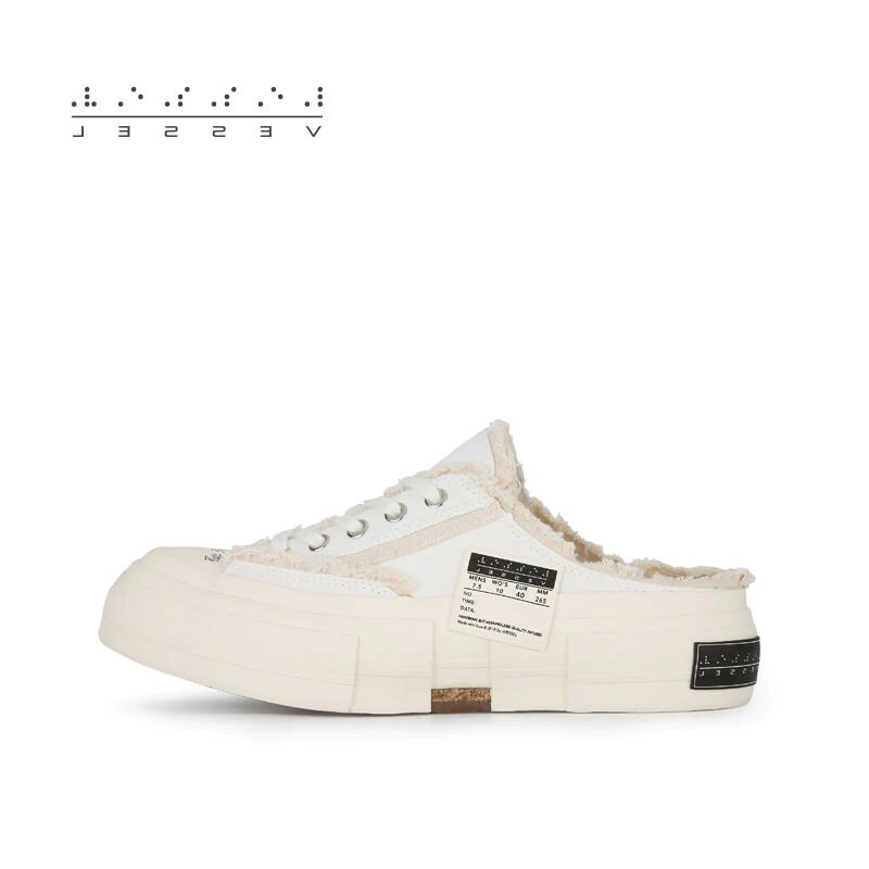 xVESSEL G.O.P. Slip on Black 吳建豪 結構鞋 懶人拖 懶人鞋 無後跟 全白