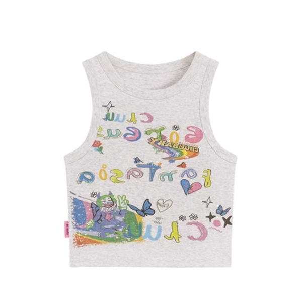 letter print camisole