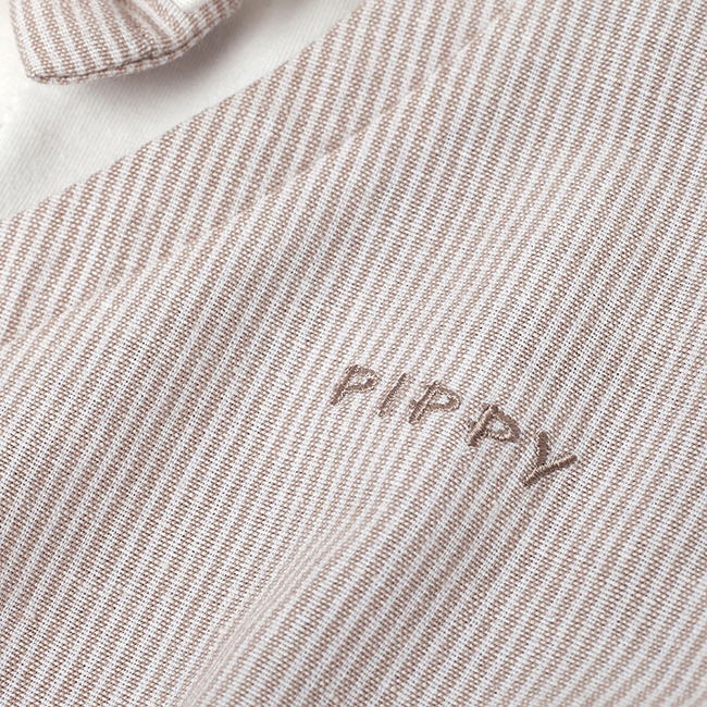 PIPPY紳士小背心假兩件上衣 卡其