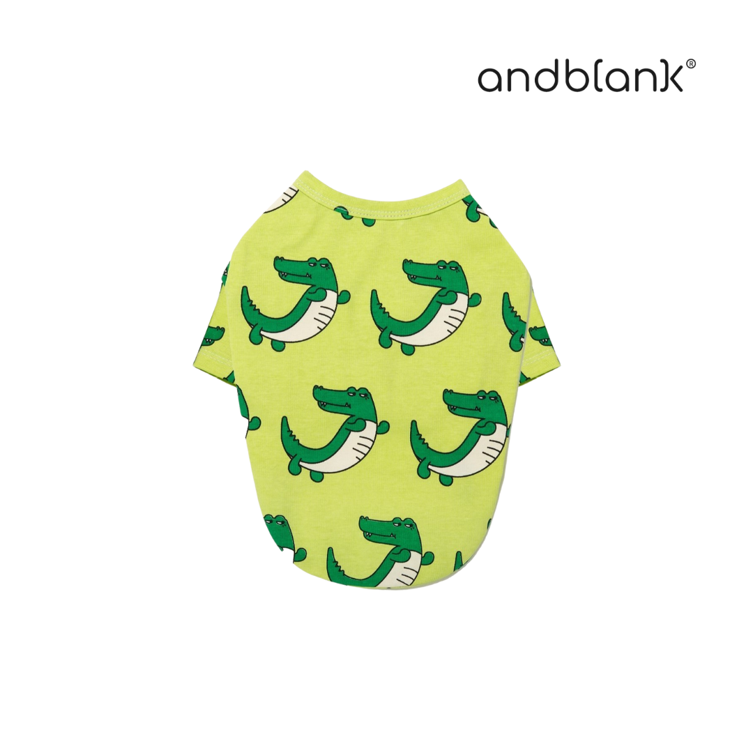 andblank iconic 慵懶鱷魚TEE