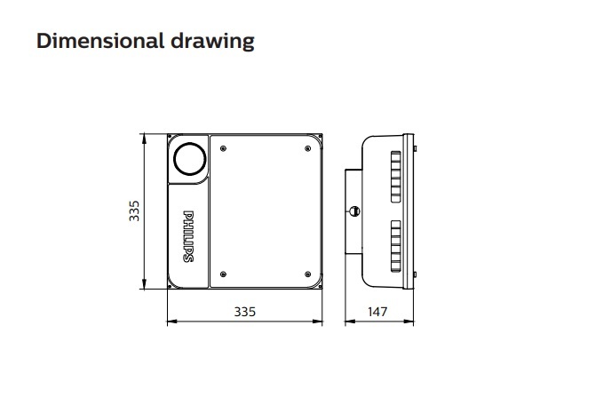 飛利浦  BCP500 140W 4000K 18000LM G2 LED180/NW PSU S- 寬光束 LED 泛光燈