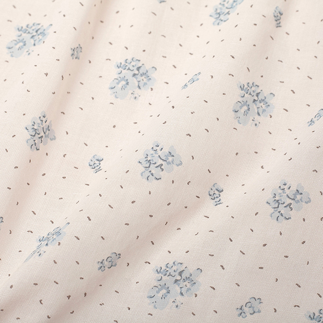 PIPPY純棉復古碎花上衣 藍