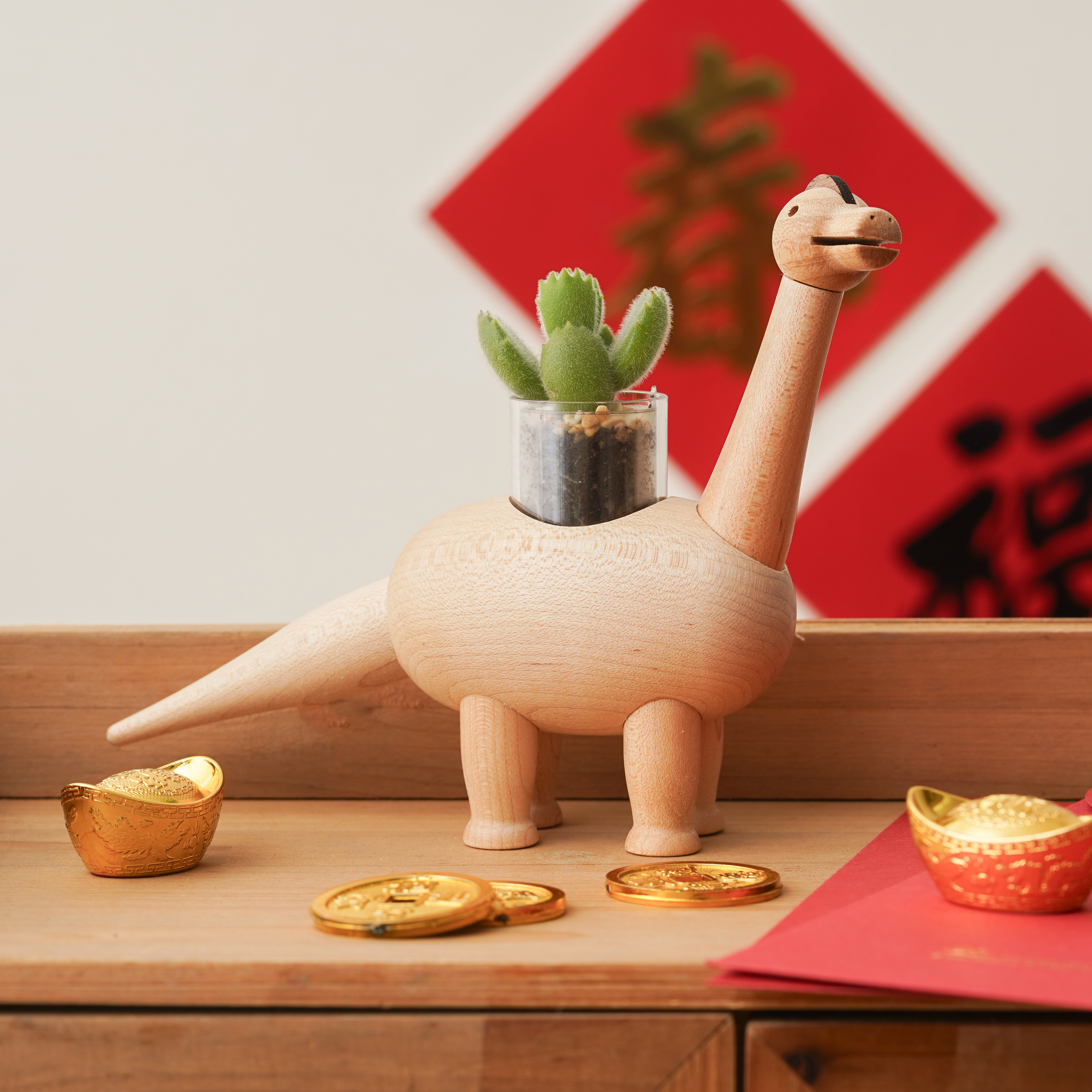 雷龍】樸實原木．盆器．多肉盆栽罐｜蒔光｜知音文創線上商店