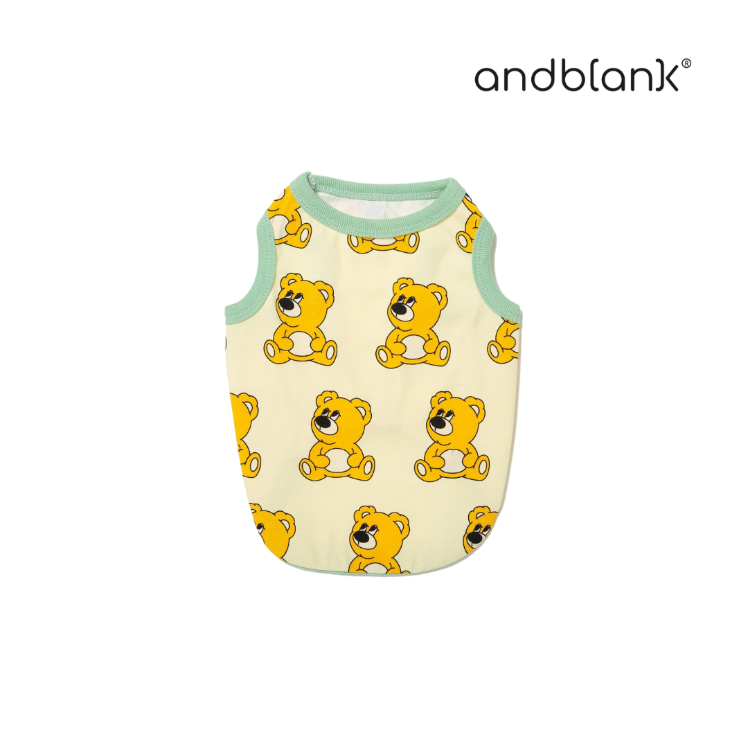 andblank iconic JOY BEAR背心(米色)