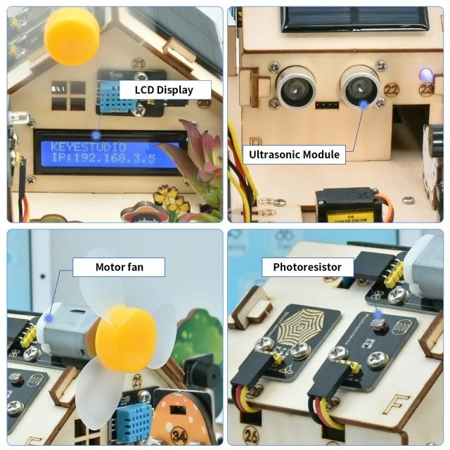 ESP32 IoT智慧農場套件(圖形化程式/C++)