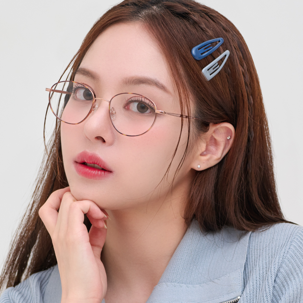 メガネ CARIN EdelS C4 EDELL S C4 CARIN光學眼鏡-EDELL C4 琥珀棕玫瑰金-韓國眼鏡品牌
