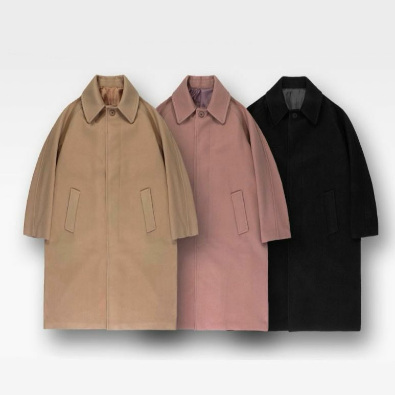 淨色反領長褸 D.B.Y.M-028JK