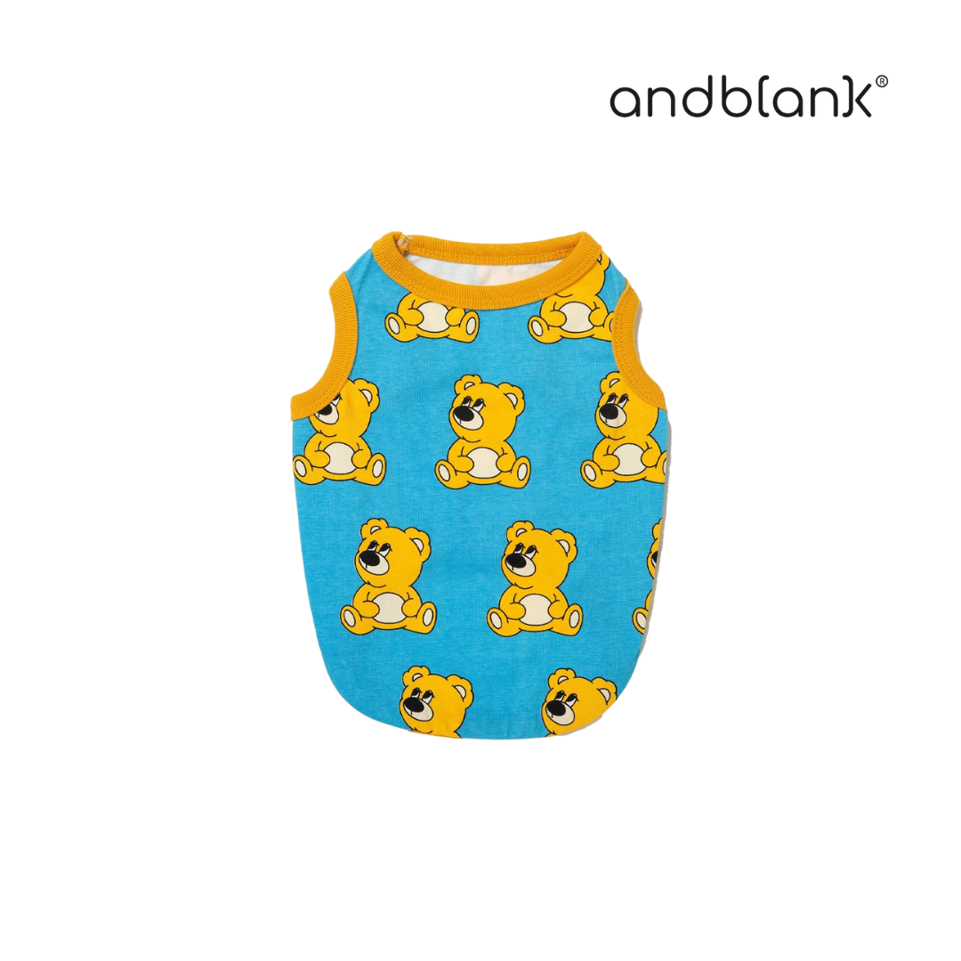 andblank iconic JOY BEAR背心(藍色)