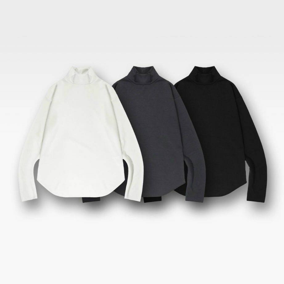 淨色樽領長袖衫 D.B.Y.M-029T