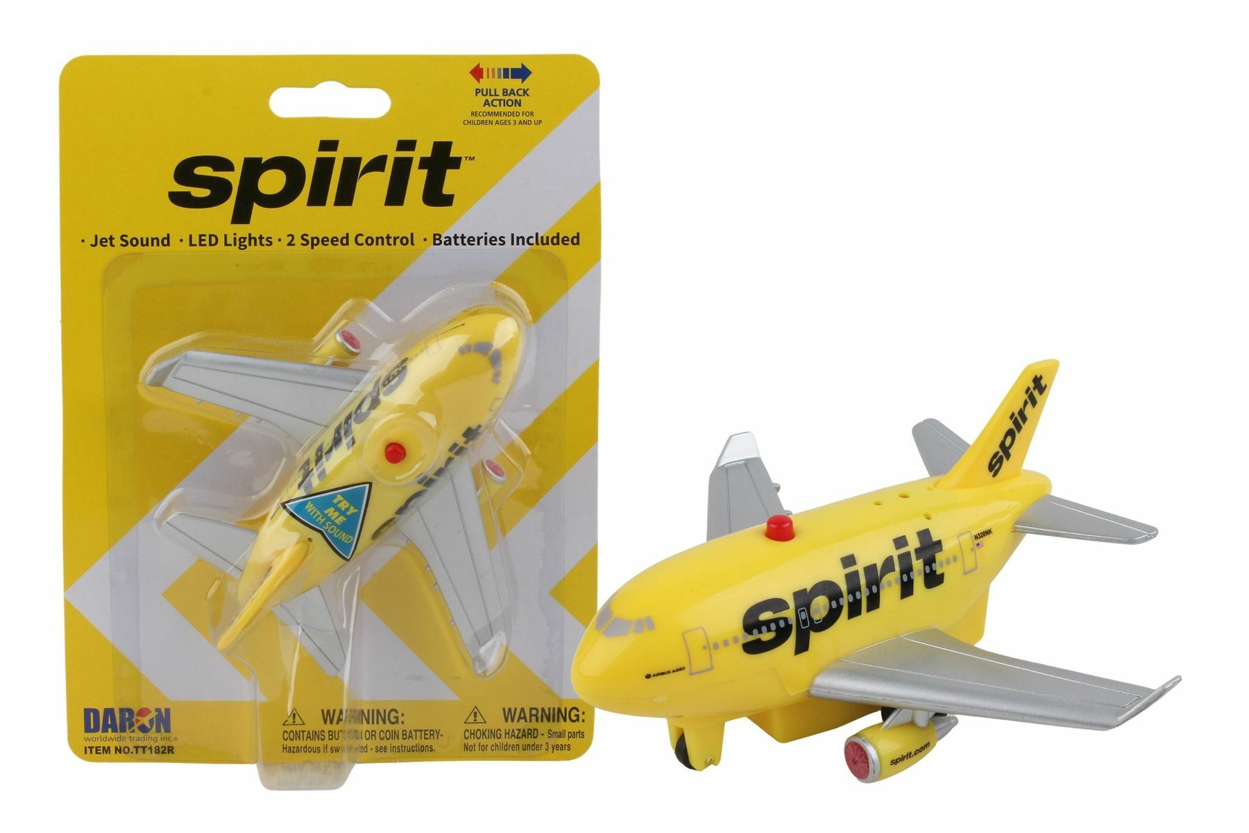 精神航空 聲光迴力飛機玩具