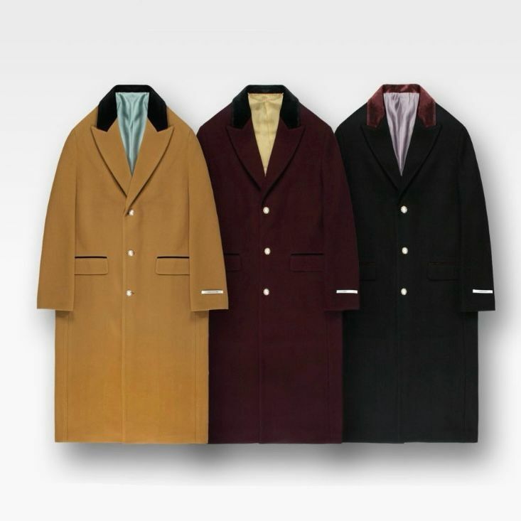 拼色西裝長褸 D.B.Y.M-031JK